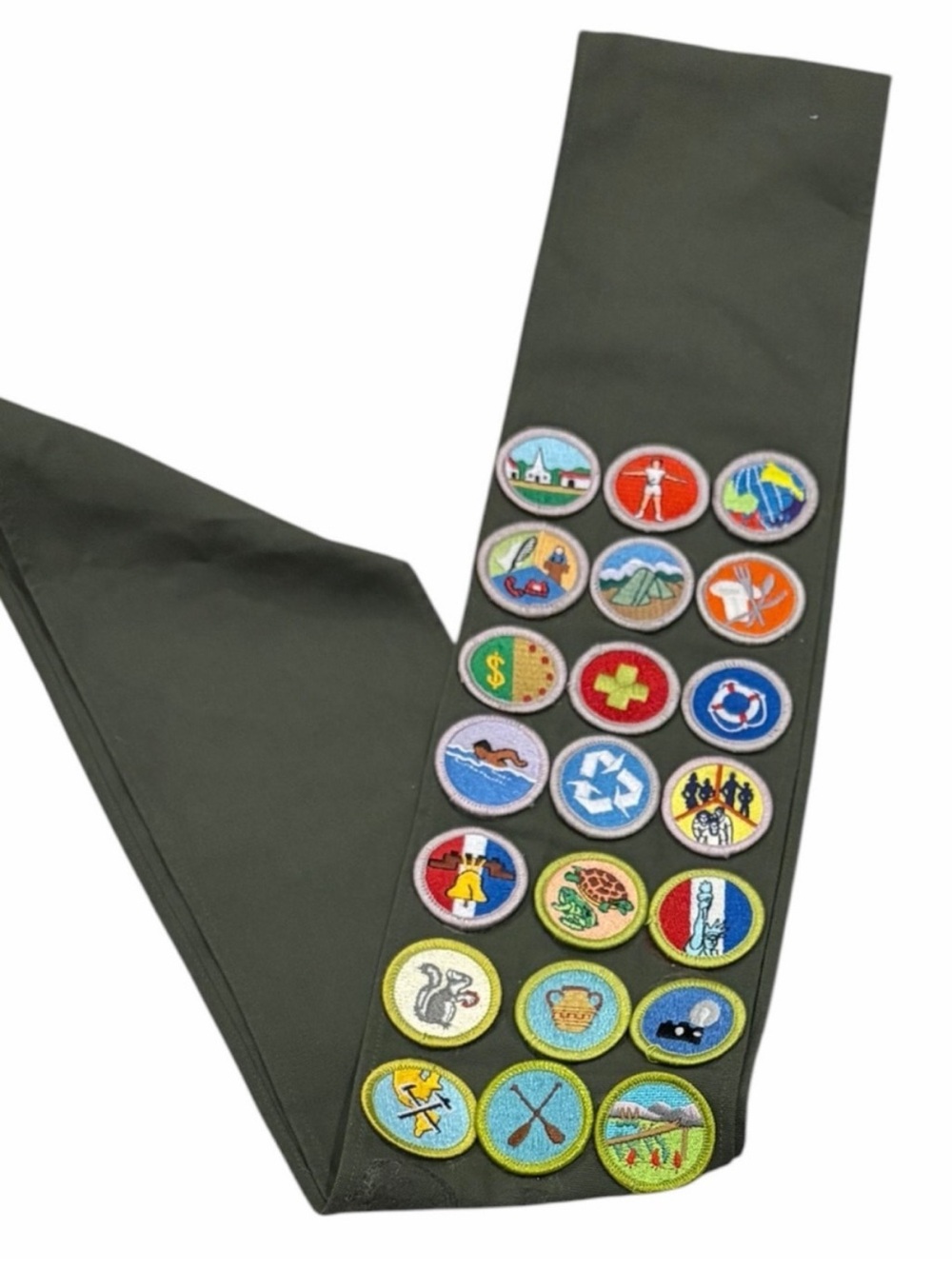 VTG Boy Scouts Merit Badge Uniform Sash
